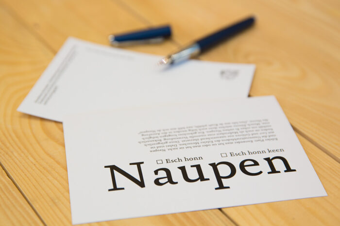 Naupen | Fein eefler Koart op eefler Platt.